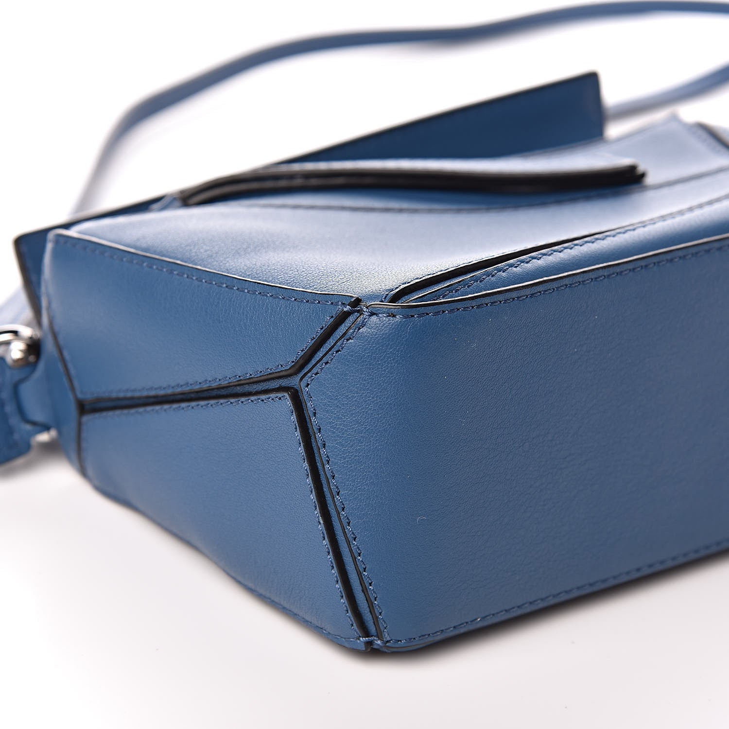 Loewe Calfskin Mini Puzzle Bag Blue 7 of 9