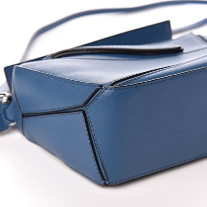 Loewe Calfskin Mini Puzzle Bag Blue 7 of 9
