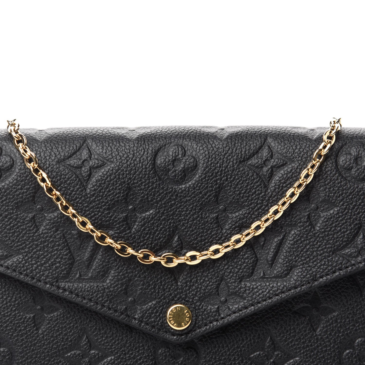 Louis Vuitton Empreinte Pochette Felicie Chain Wallet Black 12 of 13
