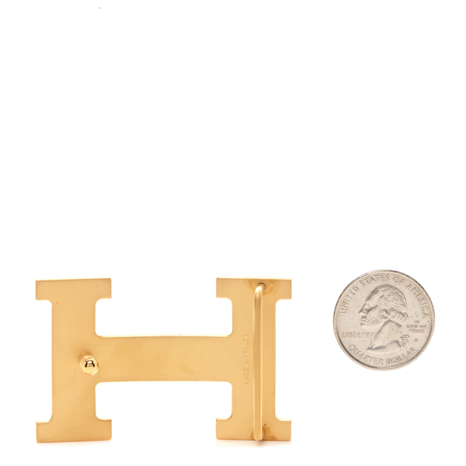 Hermes Strie 32mm H Belt Buckle Gold 2 of 4
