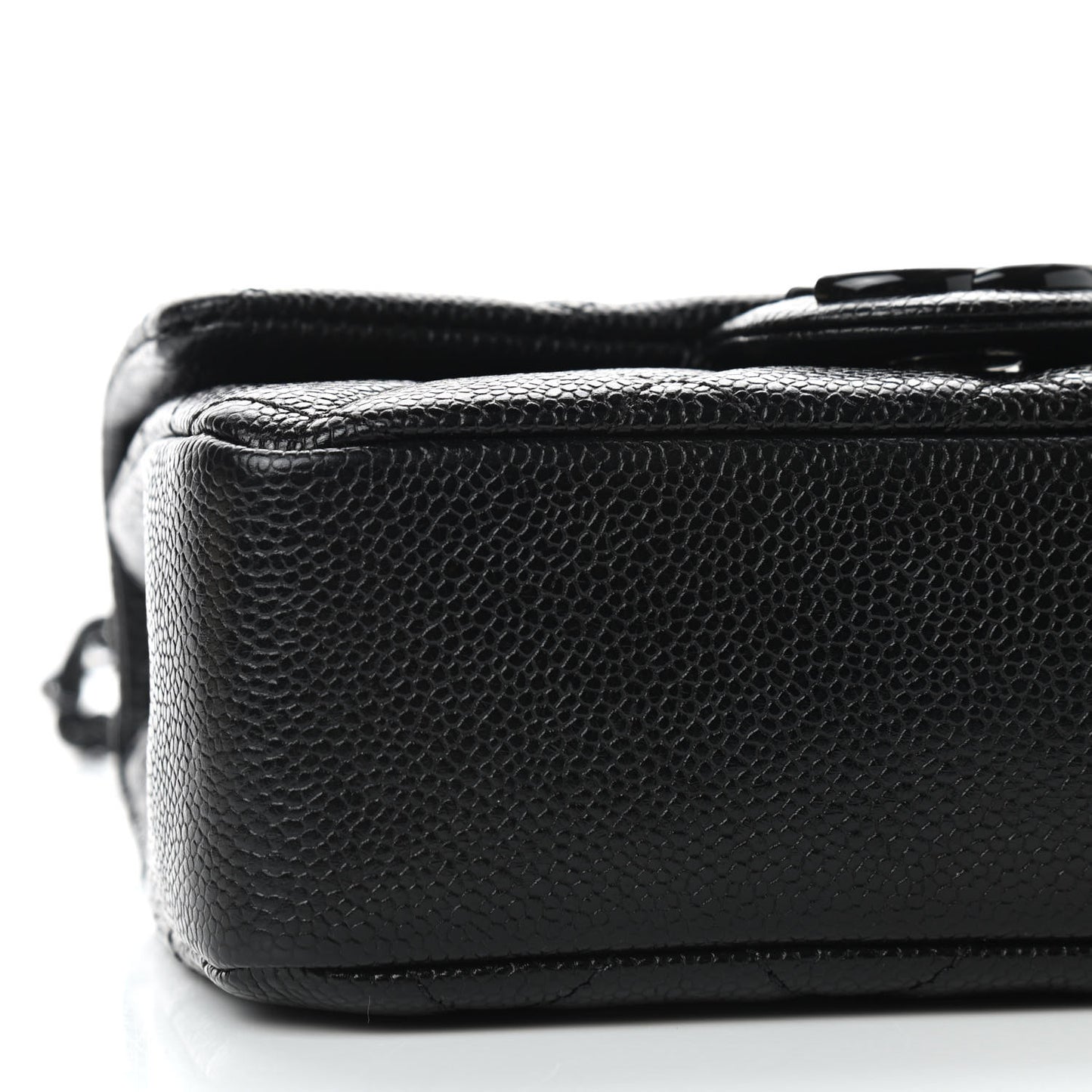 Caviar Quilted Incognito Mini Square Flap Black