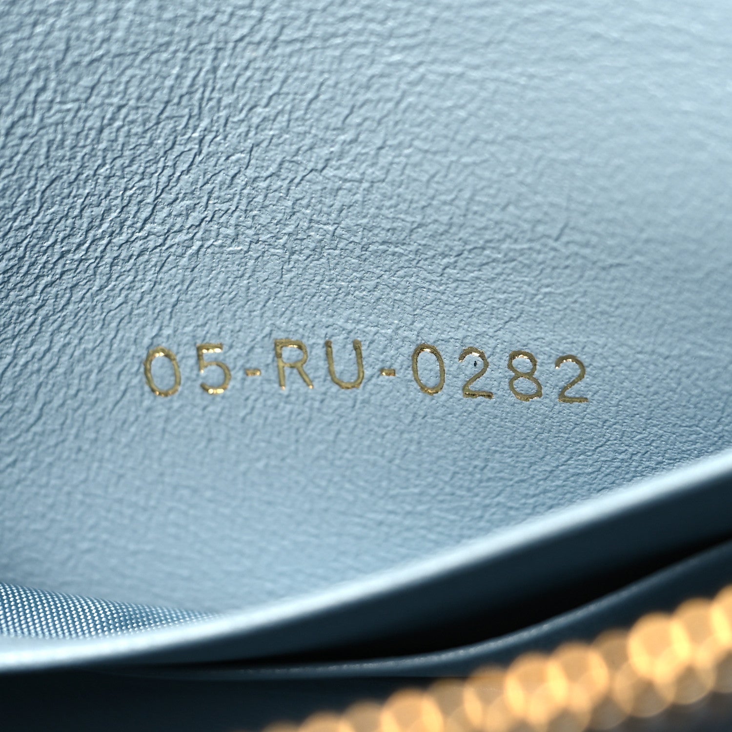 Christian Dior Calfskin Macrocannage Mini Caro Bag Bracing Blue 8 of 11