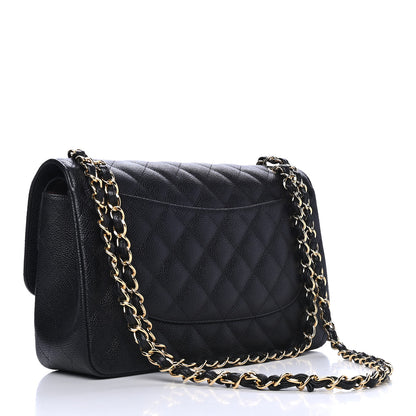 Chanel Caviar Quilted Jumbo Double Flap Black 2 of 5