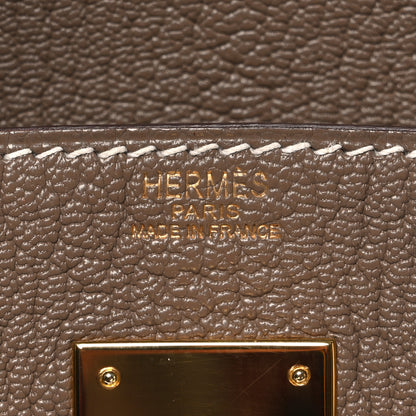 Hermes Chevre De Coromandel HAC Birkin 28 Etoupe 6 of 12