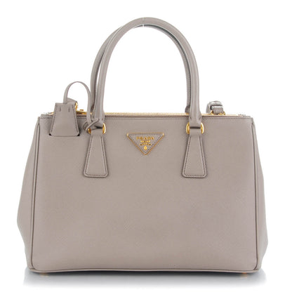 Prada Saffiano Small Galleria Double Zip Tote Argilla 1 of 8
