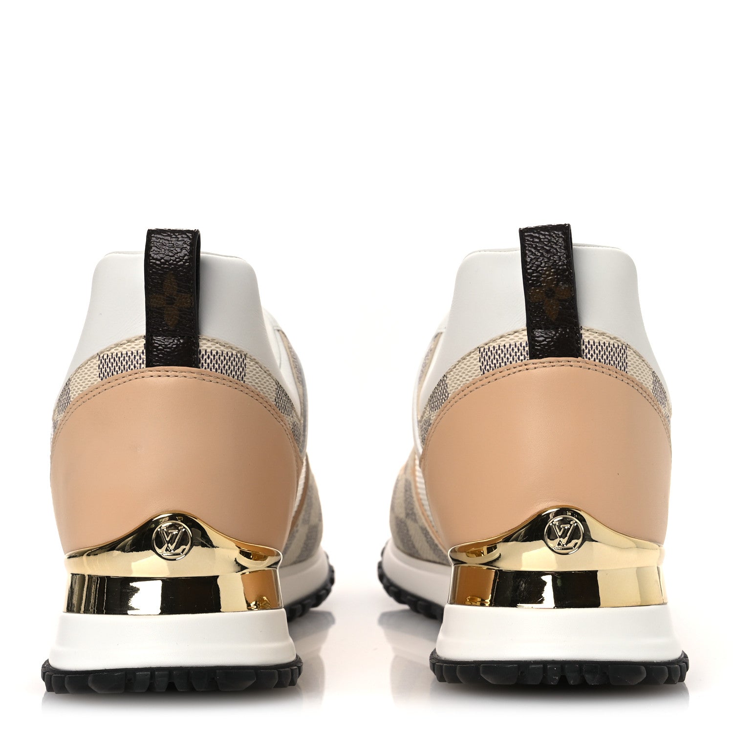 Louis Vuitton Calfskin Damier Azur Run Away Sneakers 40.5 White 6 of 10