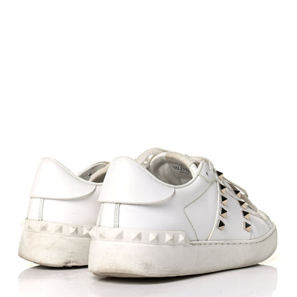 Valentino Garavani Calfskin Rockstud Untitled Open Sneakers 37.5 White 3 of 8