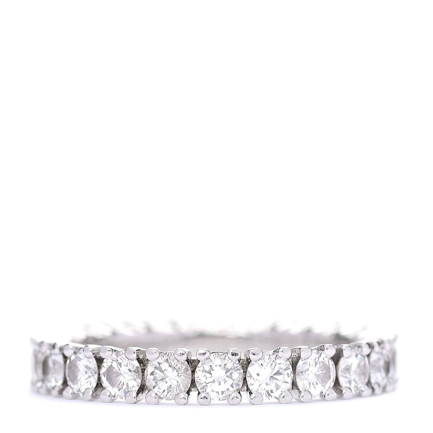 Cartier Platinum Diamond 1.49ct Destinee Wedding Band Ring 51 5.75 1 of 6