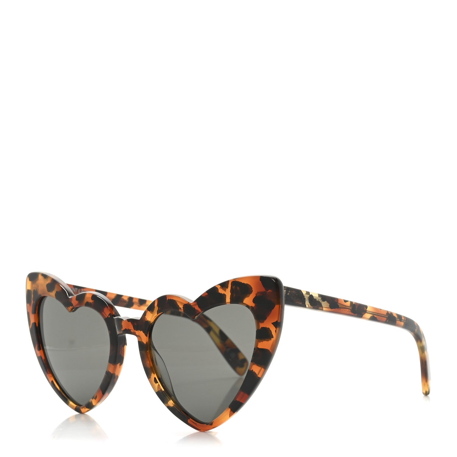 Saint Laurent Acetate Heart Frame Loulou SL181 Sunglasses Tortoise 1 of 8
