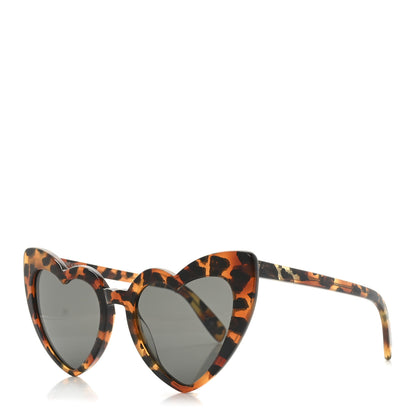 Saint Laurent Acetate Heart Frame Loulou SL181 Sunglasses Tortoise 1 of 8