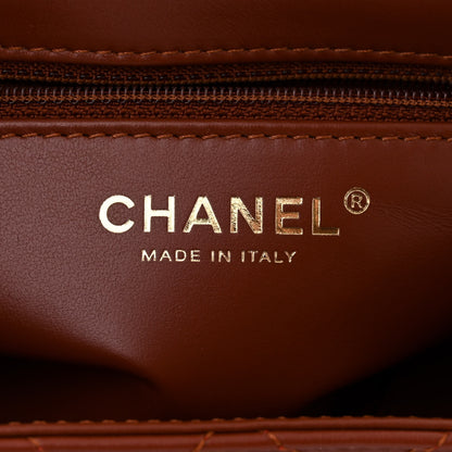 Chanel Shiny Aged Calfskin Quilted Nano Kelly Shopper Brown 6 of 11