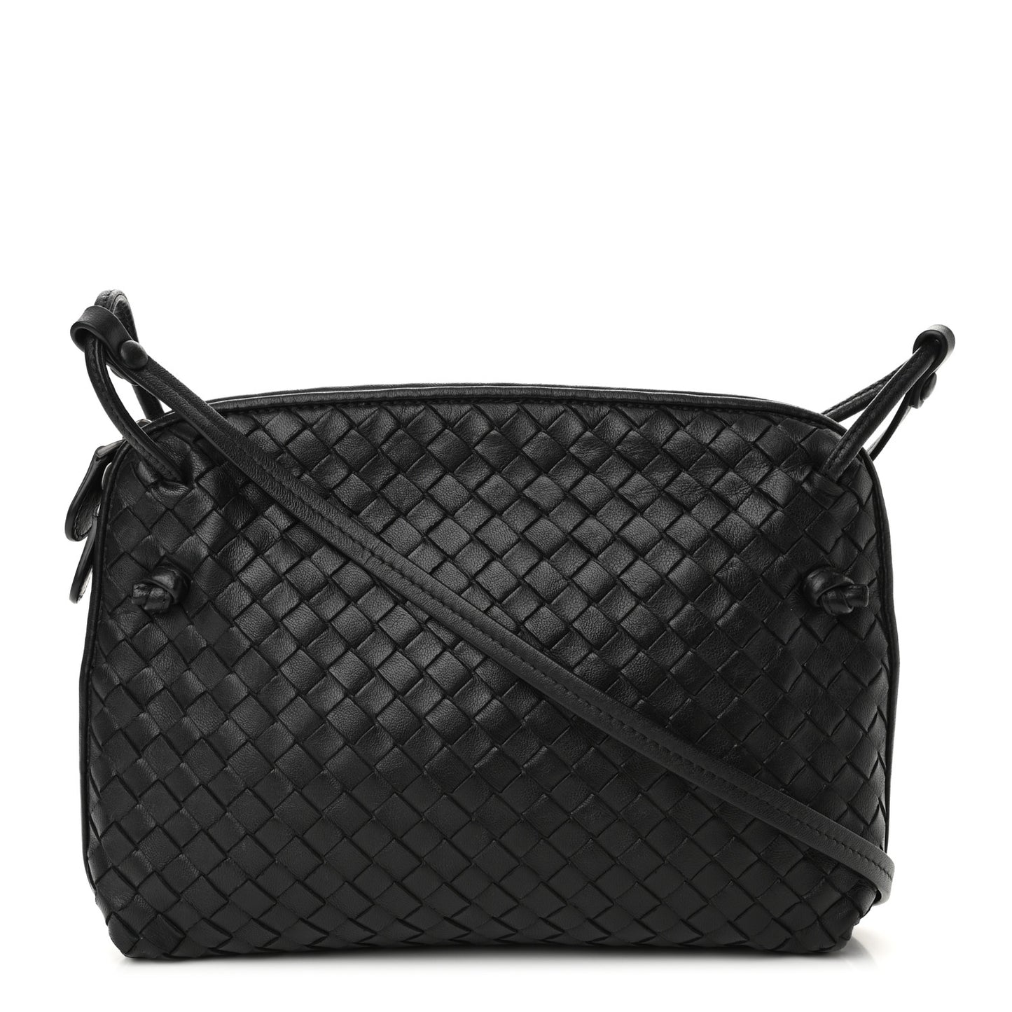 Nappa Intrecciato Nodini Bag Black