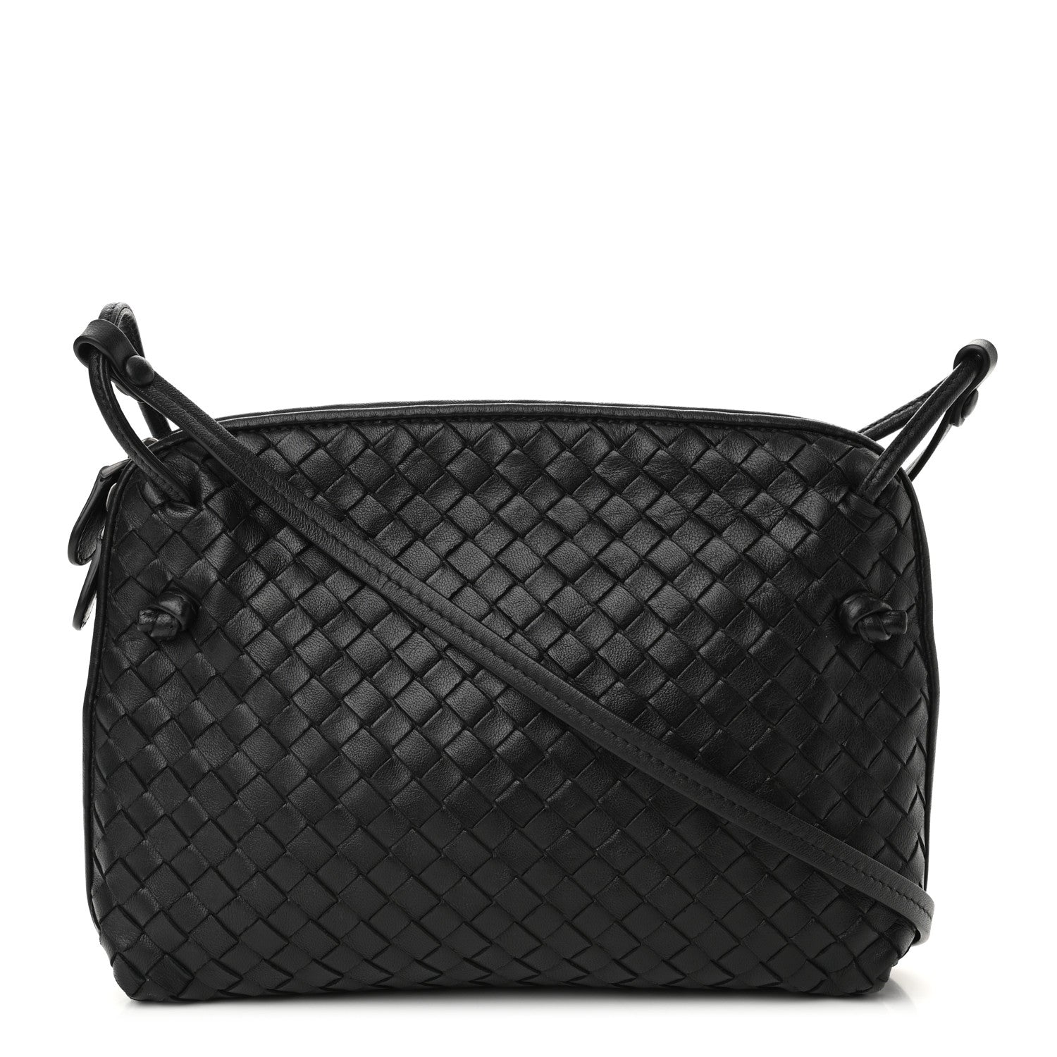 Bottega Veneta Nappa Intrecciato Nodini Bag Black 1 of 9