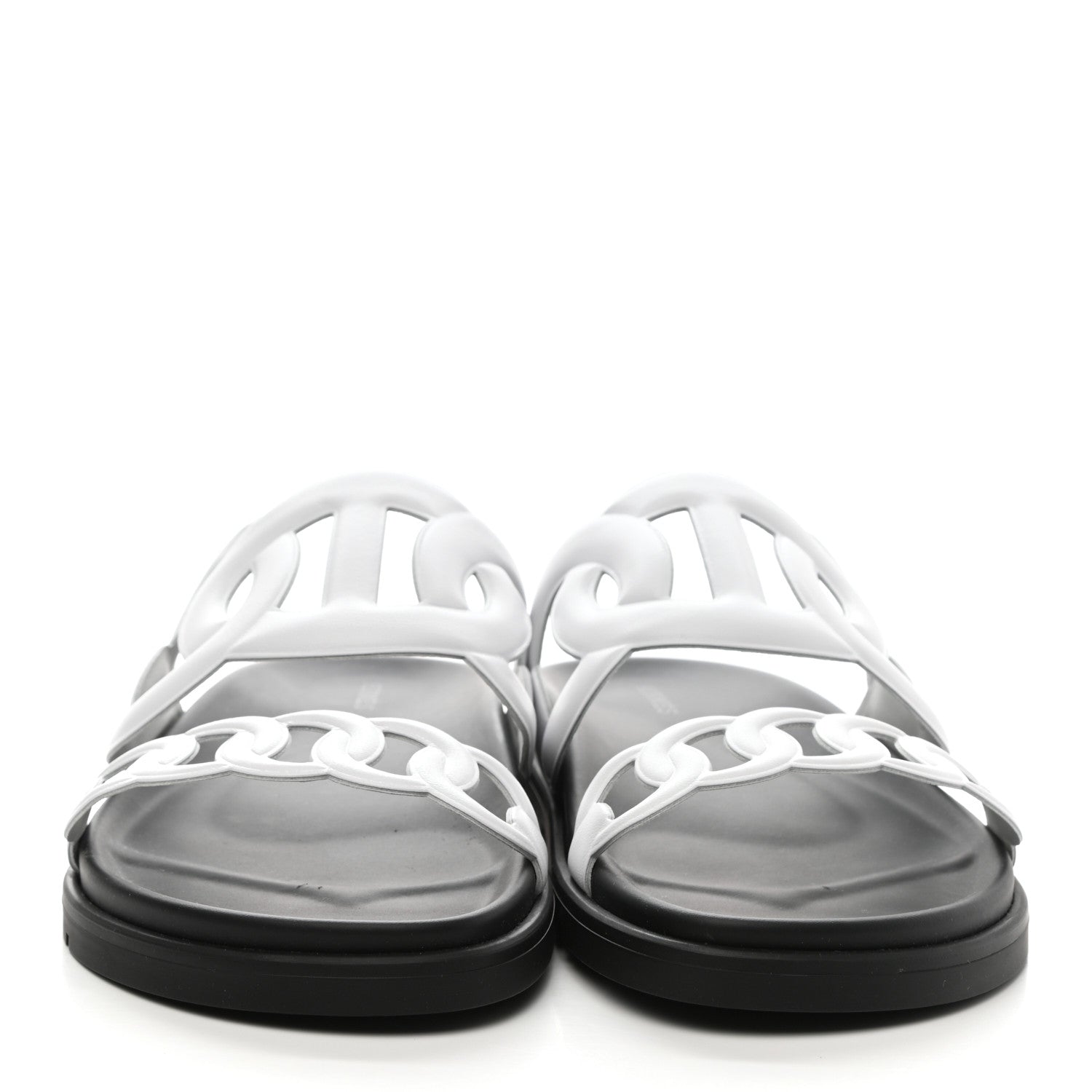 Hermes Nappa Womens Extra Sandals 40 White 2 of 9