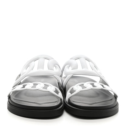 Hermes Nappa Womens Extra Sandals 40 White 2 of 9