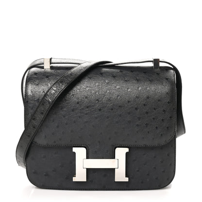 Hermes Ostrich Constance 24 Bleu Iris 1 of 13