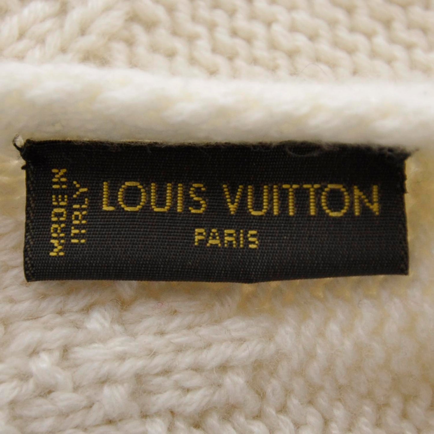 Monogram Cashmere Poliana Snow Scarf White