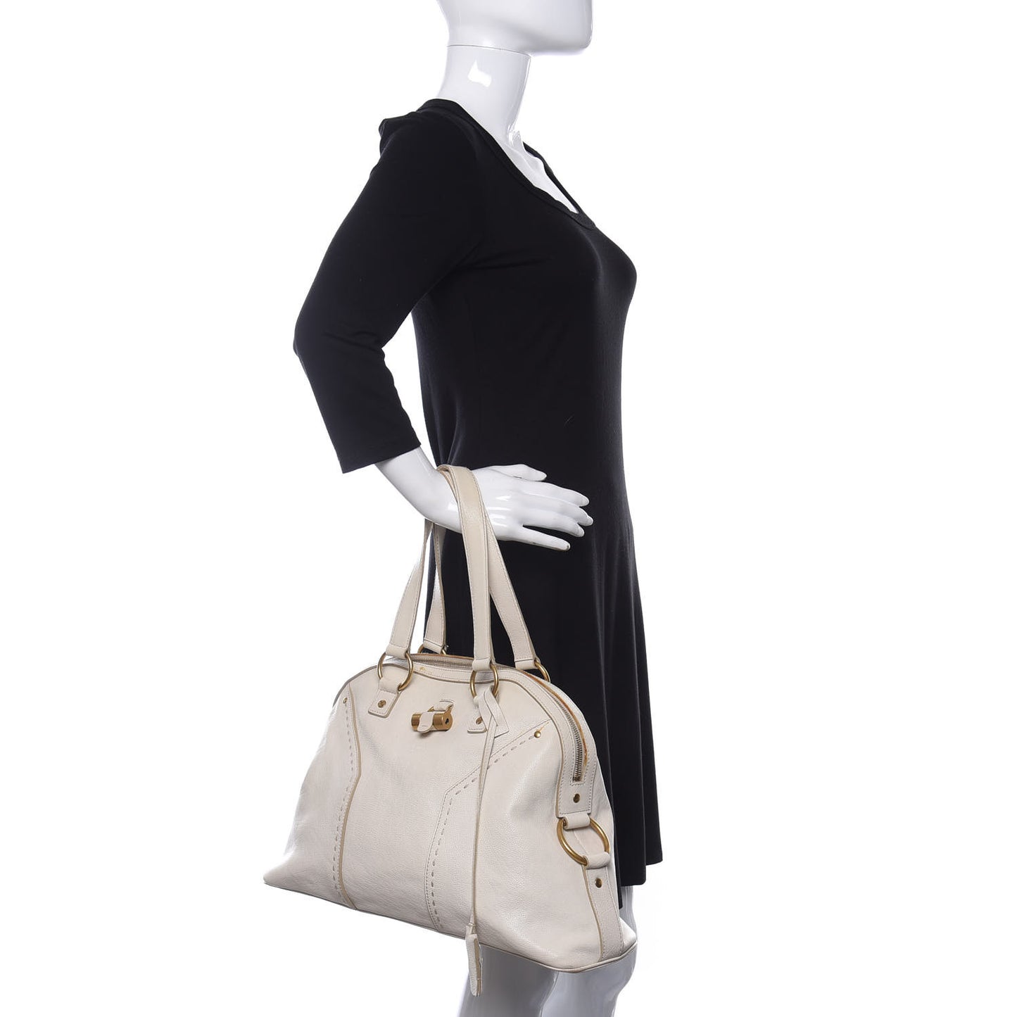 Calfskin Large Muse Ivory