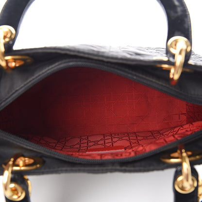 Christian Dior Nylon Cannage Medium Lady Dior Black 5 of 13