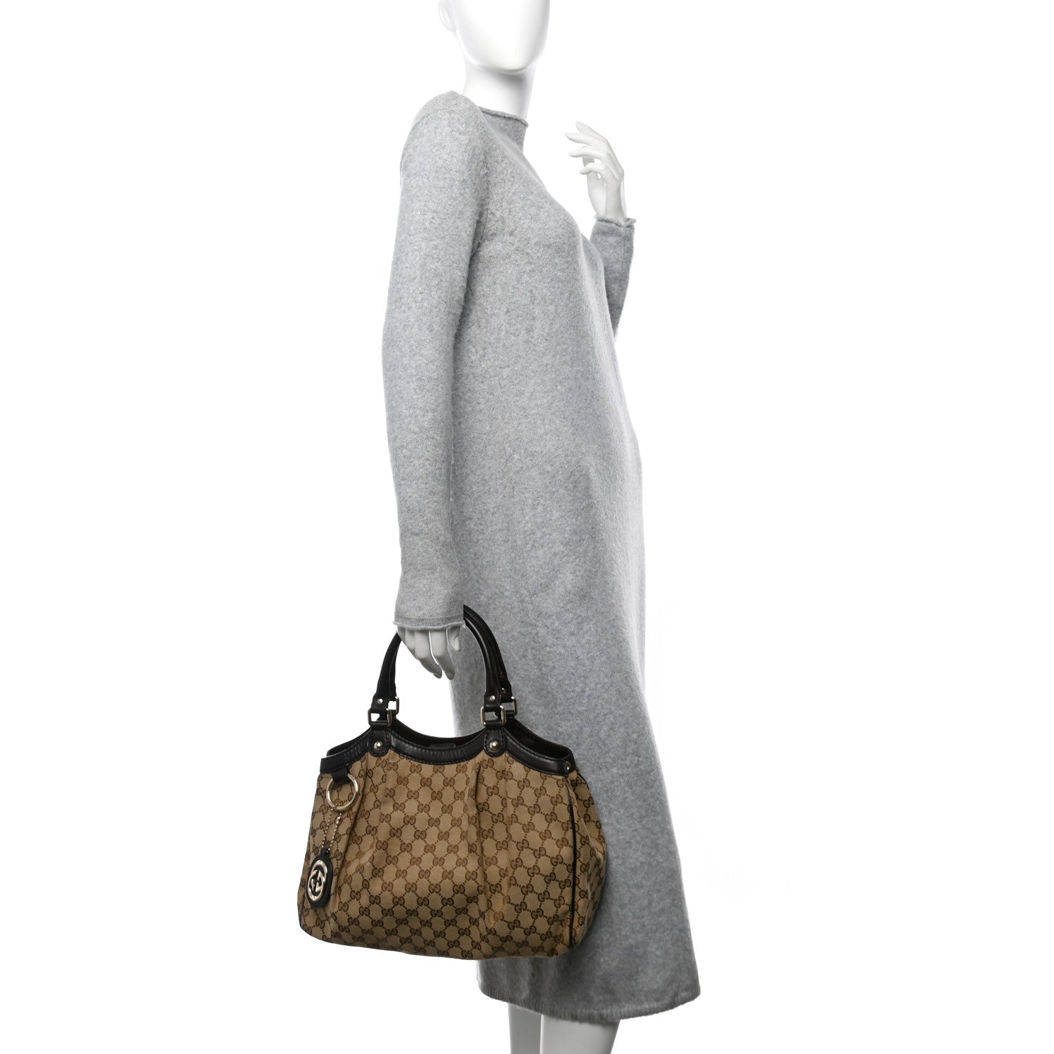 Gucci Monogram Medium Sukey Tote Dark Brown 2 of 10