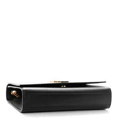 Saint Laurent SAINT LAURENT Grain De Poudre Medium Classic Monogram Kate Satchel Black 4 of 9