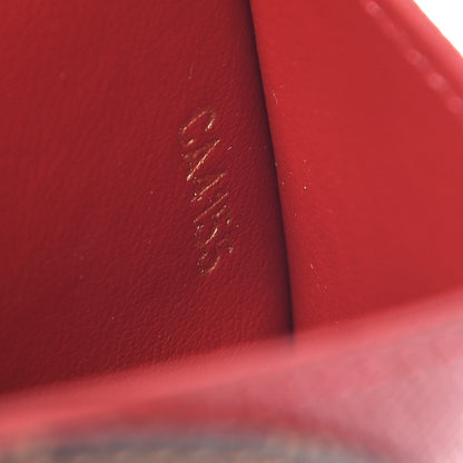 Louis Vuitton Damier Ebene Caissa Card Holder Cherry 7 of 8