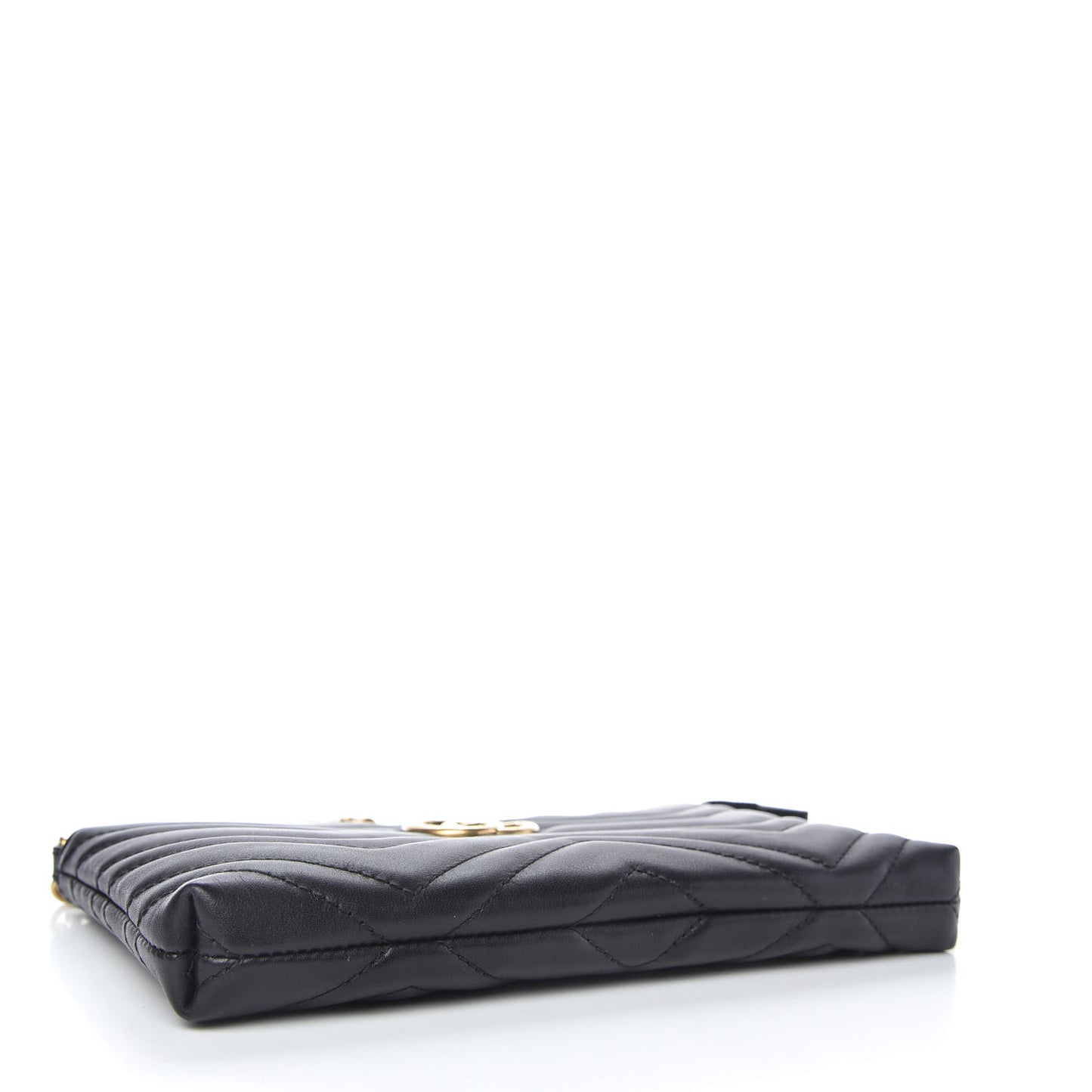 Calfskin Matelasse Mini GG Marmont Chain Bag Black