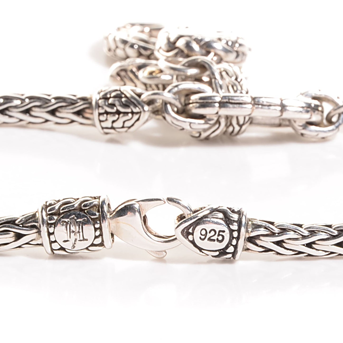 Sterling Silver 18k Gold Pink Sapphire Naga Dragon Charm Bracelet