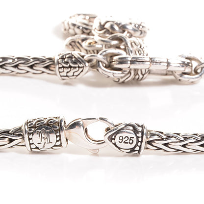 John Hardy Sterling Silver 18k Gold Pink Sapphire Naga Dragon Charm Bracelet 4 of 5