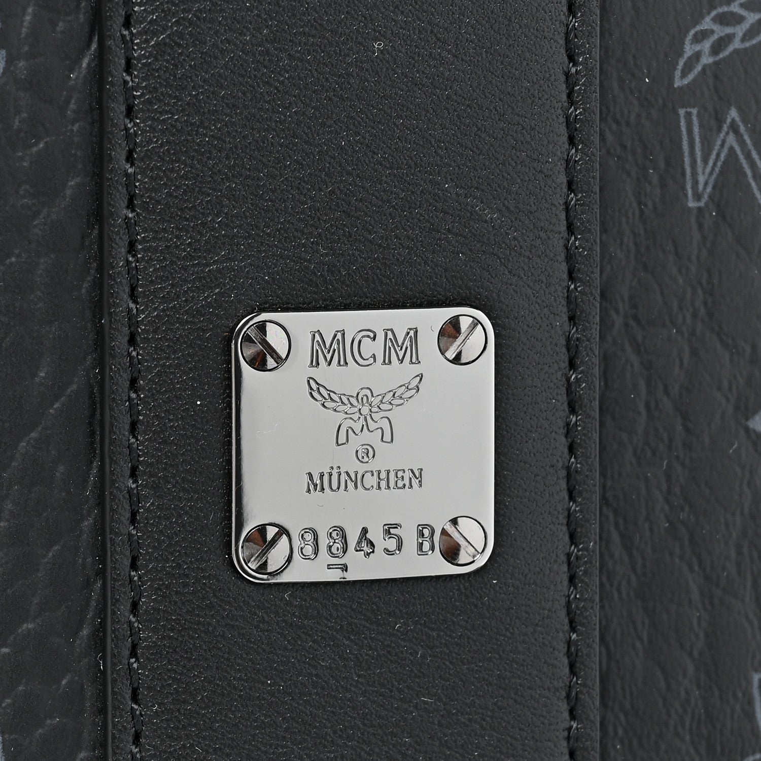 MCM Visetos Small Liz Reversible Shopper Tote Black 11 of 15