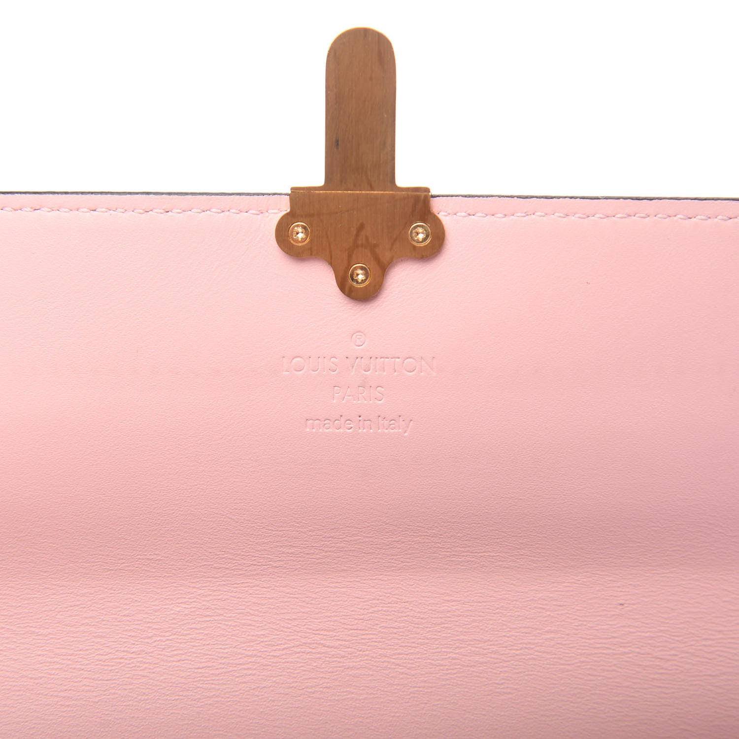 Louis Vuitton Patent Calfskin Monogram Cherrywood Wallet Rose Ballerine 6 of 9
