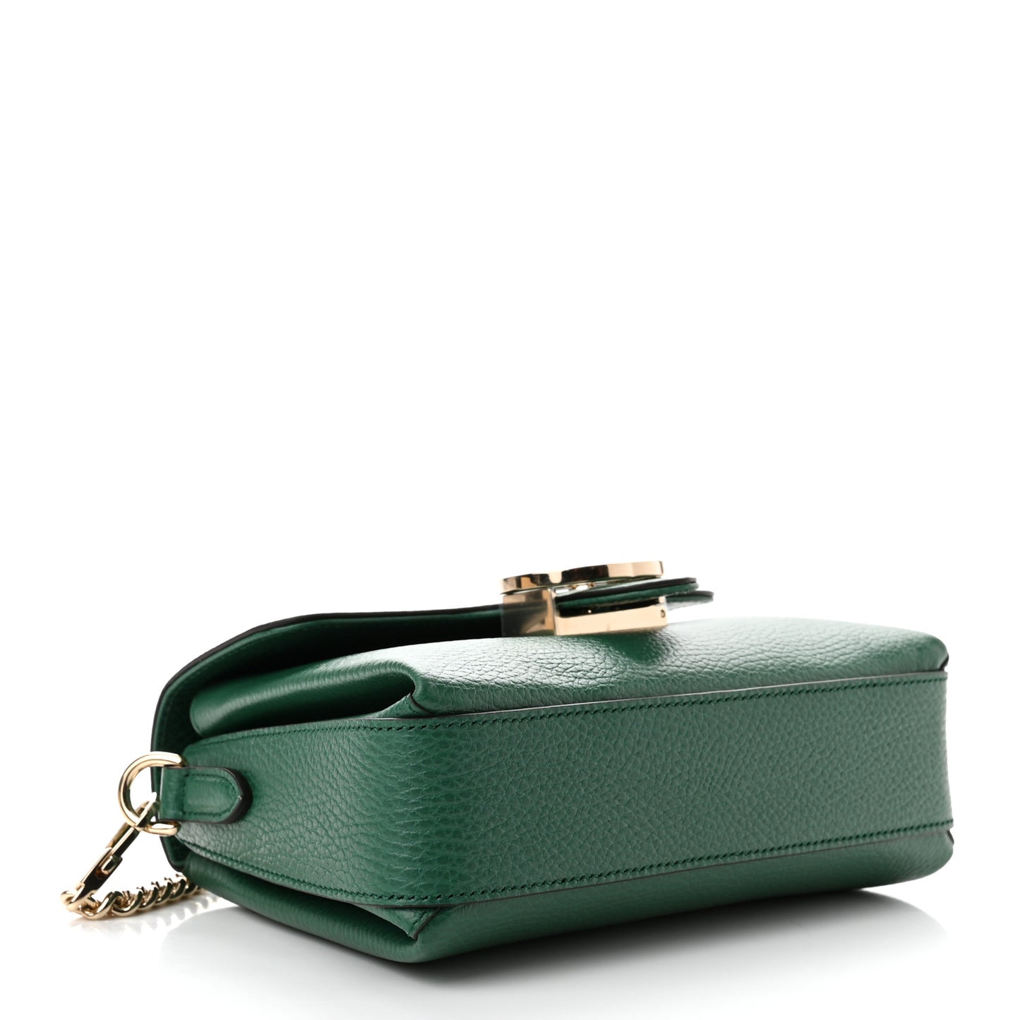 Dollar Calfskin Interlocking G Crossbody Bag Emerald