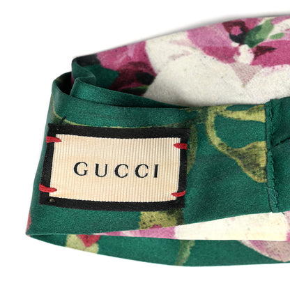 Gucci Silk Blooms Print Duchesse Headband Grass 3 of 4