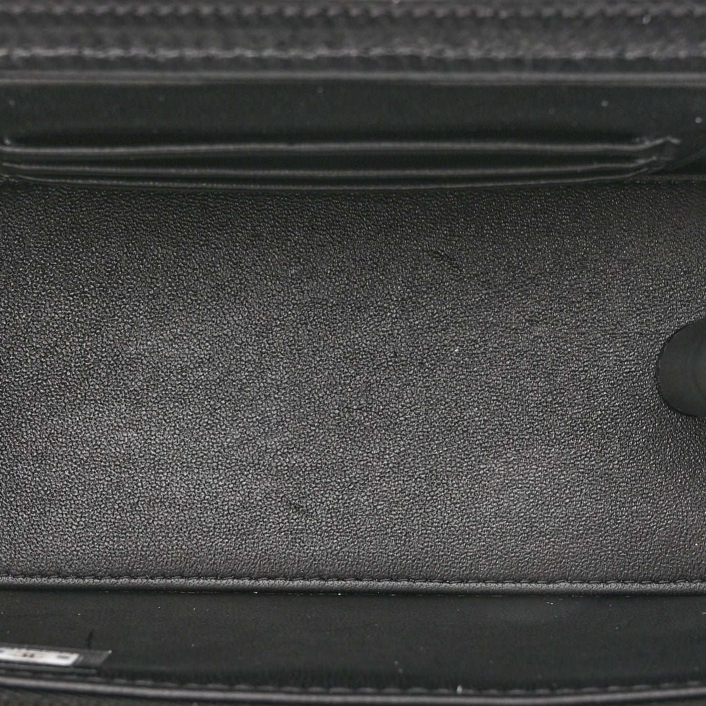 Caviar Quilted Sweetheart Vanity Case Black