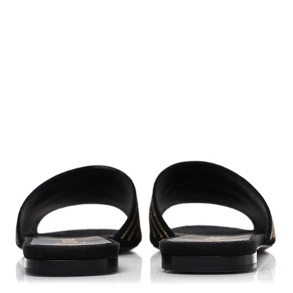 Chanel Suede Chain Flat Mule Sandals 39 Black 6 of 12