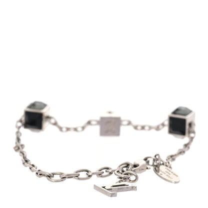 Louis Vuitton Swarovski Gamble Damier Bracelet Silver 3 of 7