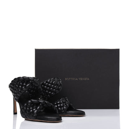Bottega Veneta Nappa Twisted Padded Intrecciato Curve Slide Sandals 37 Black 8 of 8