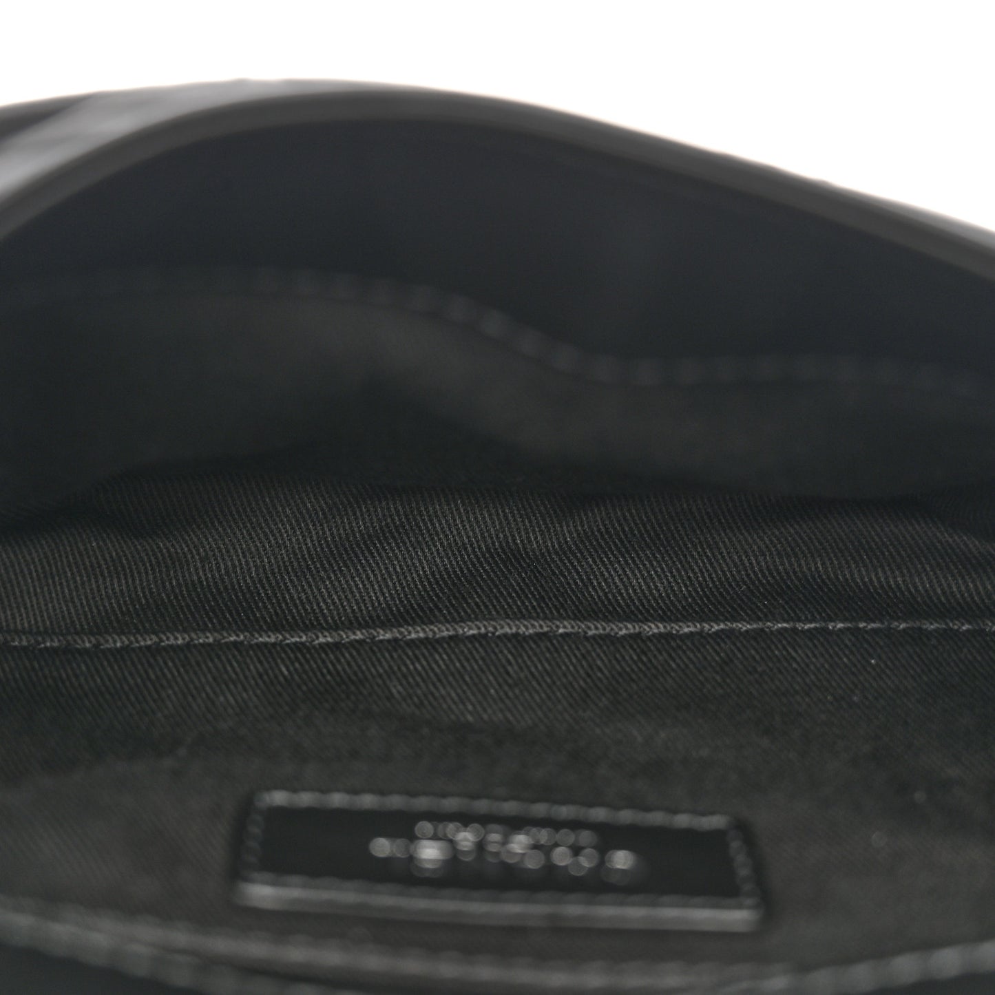 Calfskin Quilted CC Uniform Flap Belt Bag Black