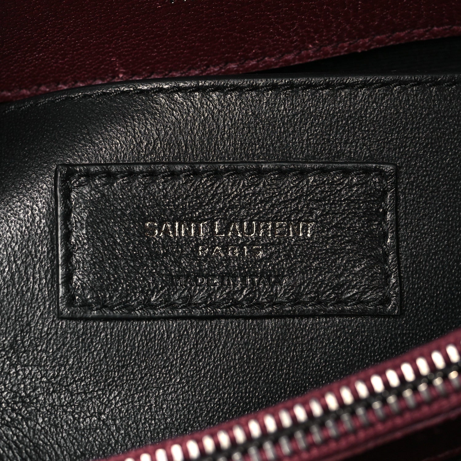 Saint Laurent Sheepskin Matelasse Chevron Monogram Medium College Bag Rouge Legion 6 of 13