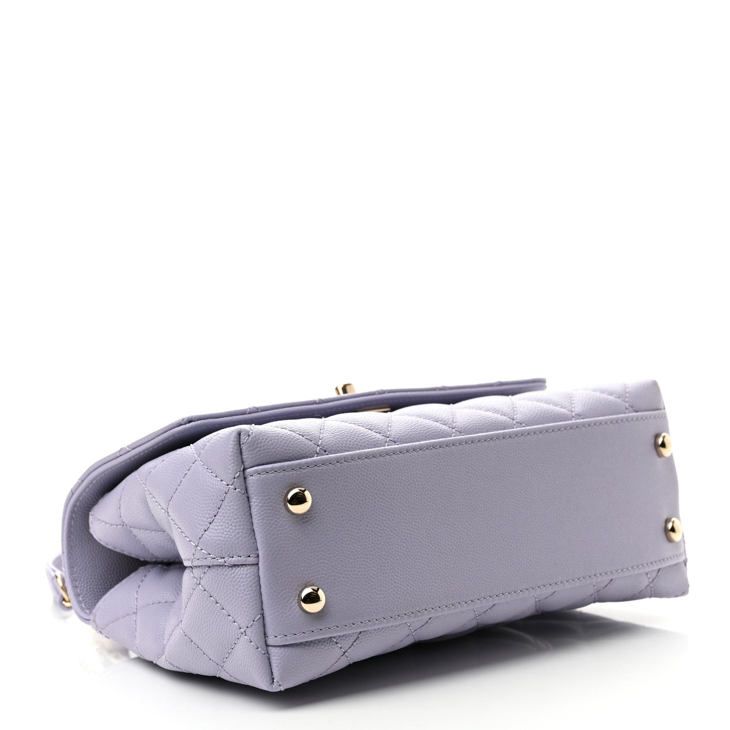 Chanel Caviar Quilted Mini Coco Handle Flap Light Purple 4 of 10