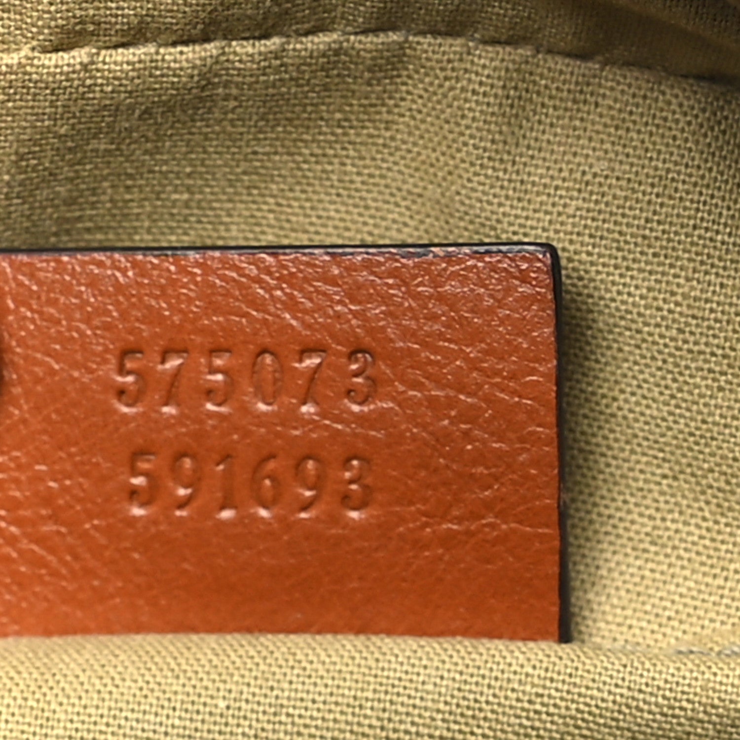 Gucci Vintage Canvas Web Shoulder Bag Sand Cuir 7 of 10