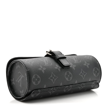 Louis Vuitton Monogram Eclipse 3 Watch Travel Case 4 of 6