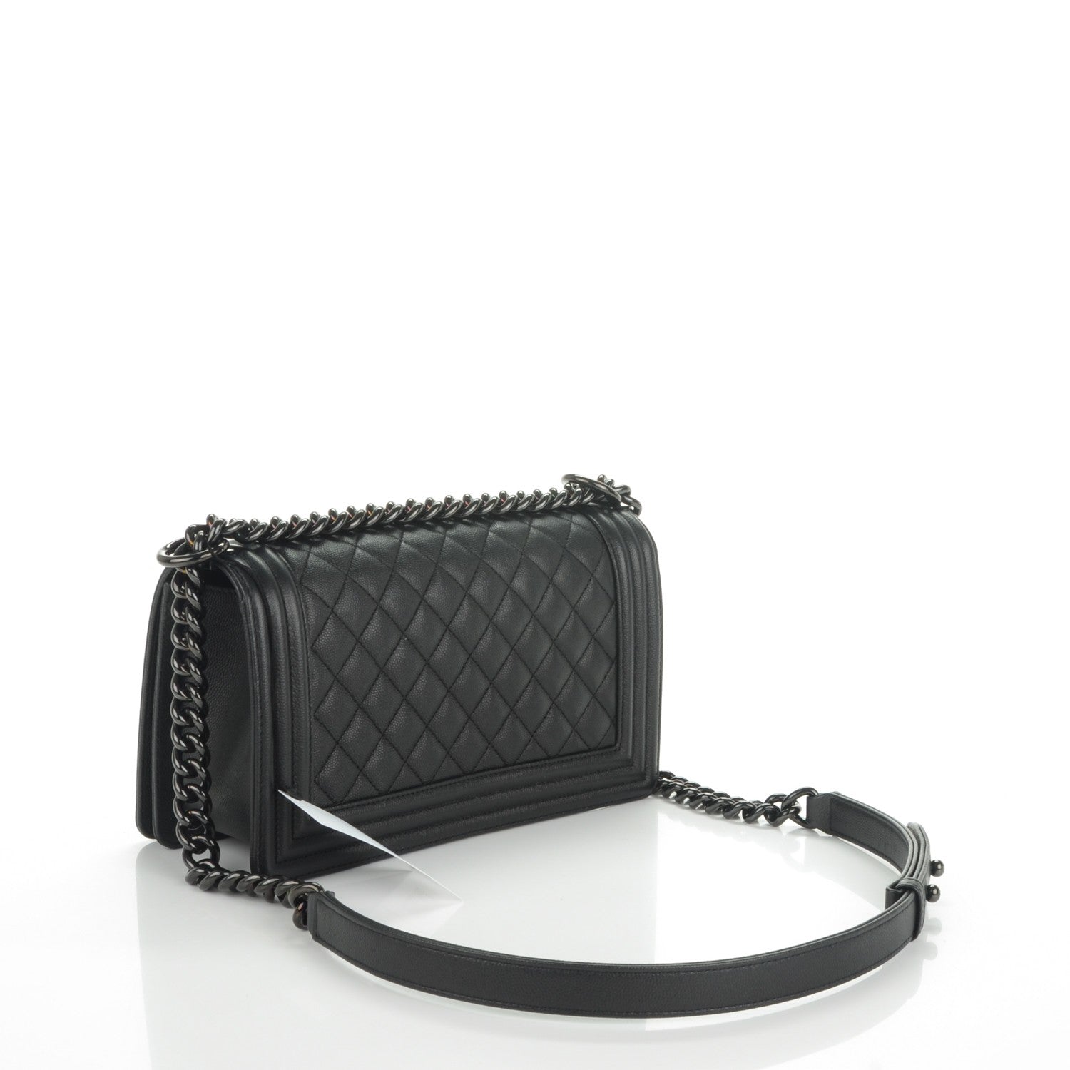 Chanel Caviar Quilted Medium Boy Flap So Black 3 of 7