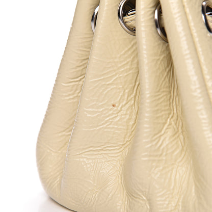 Chanel Distressed Patent Calfskin Frame Accordion Flap White 8 of 11