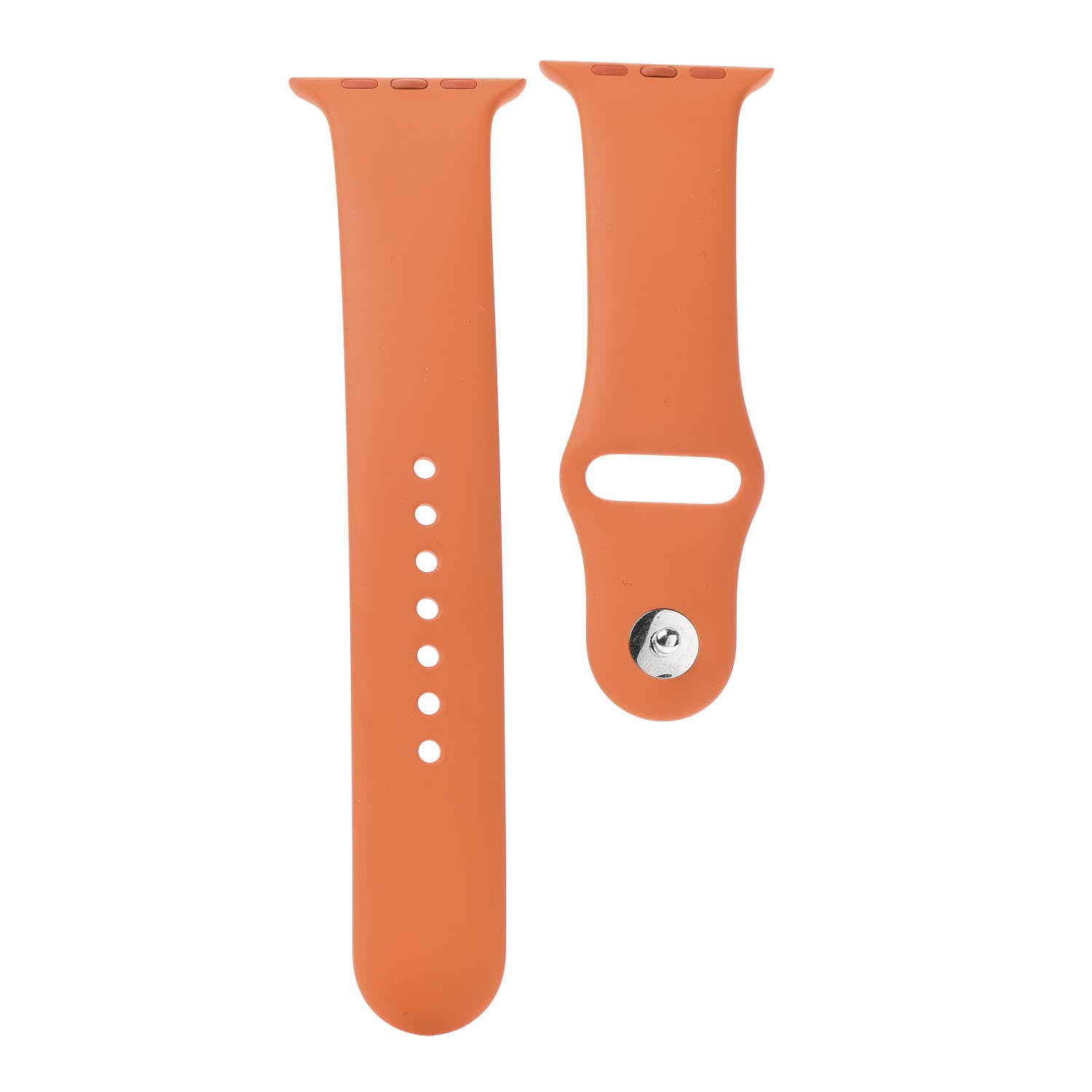 Hermes Silicone 42mm Apple Sports Watch Single Tour Band Orange 1 of 4