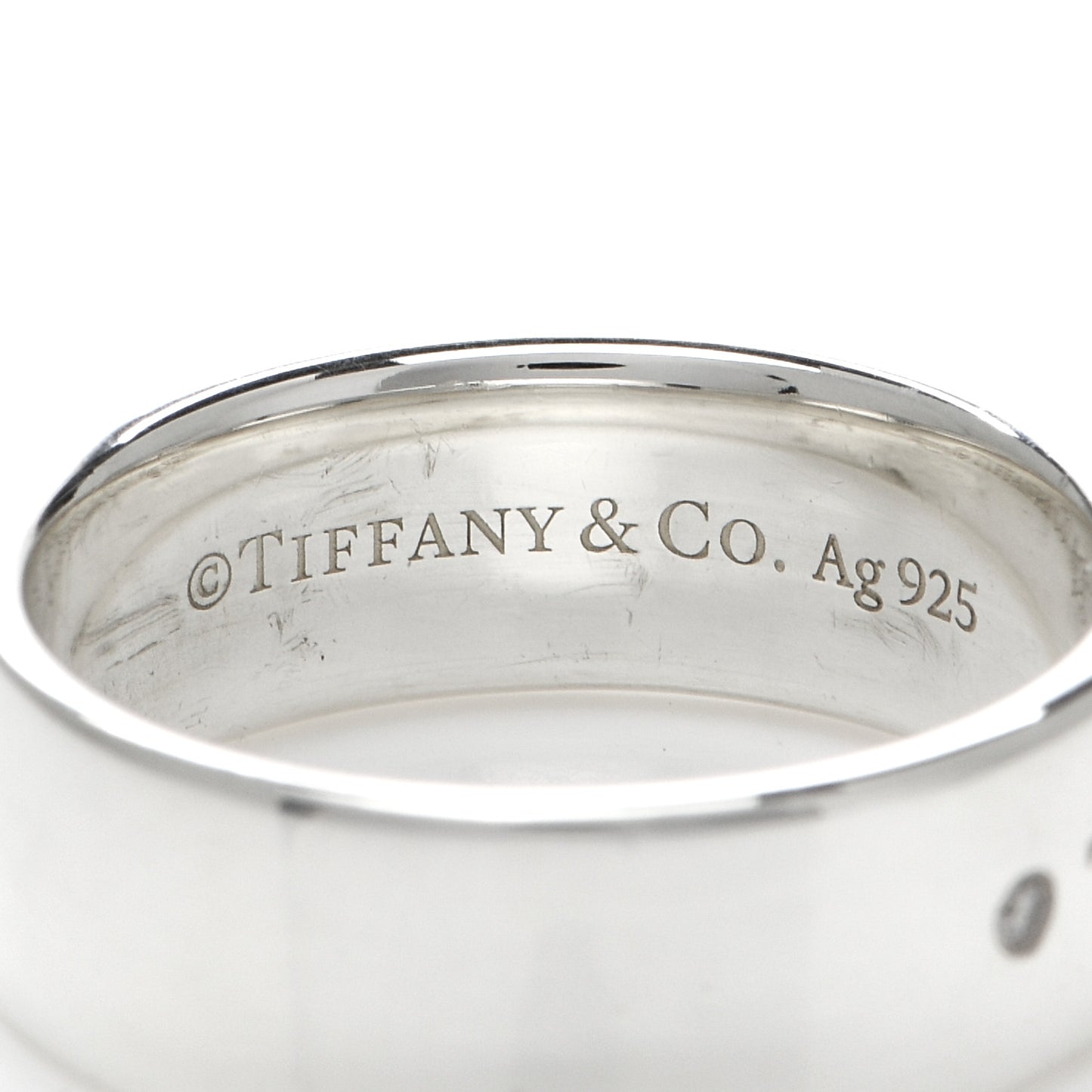 Sterling Silver Diamond Return to Tiffany Narrow Ring 50 5.5