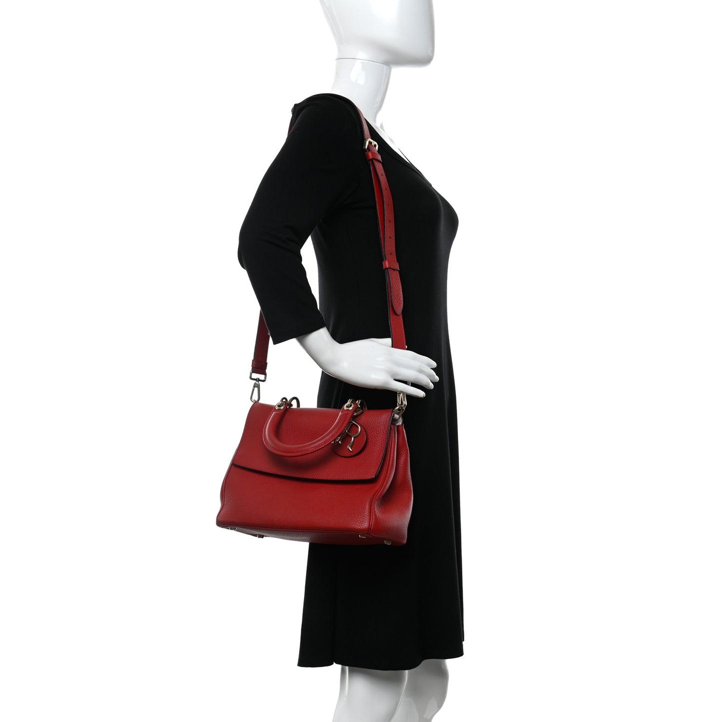Bullcalf Small Be Dior Flap Red