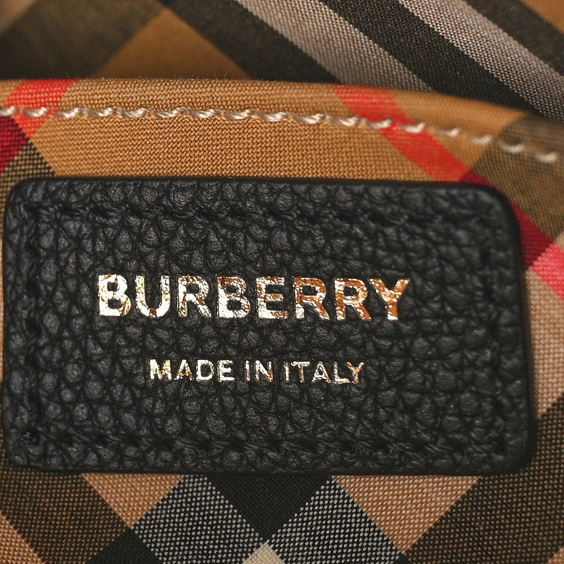 Grained Calfskin TB Small Camera Bag Black