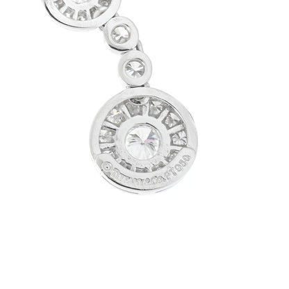 Tiffany Earrings Platinum Diamond Circlet Drop Earrings 4 of 4