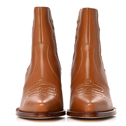 Hermes Calfskin Womens Vegas Ankle Boot 36.5 Naturel 2 of 11